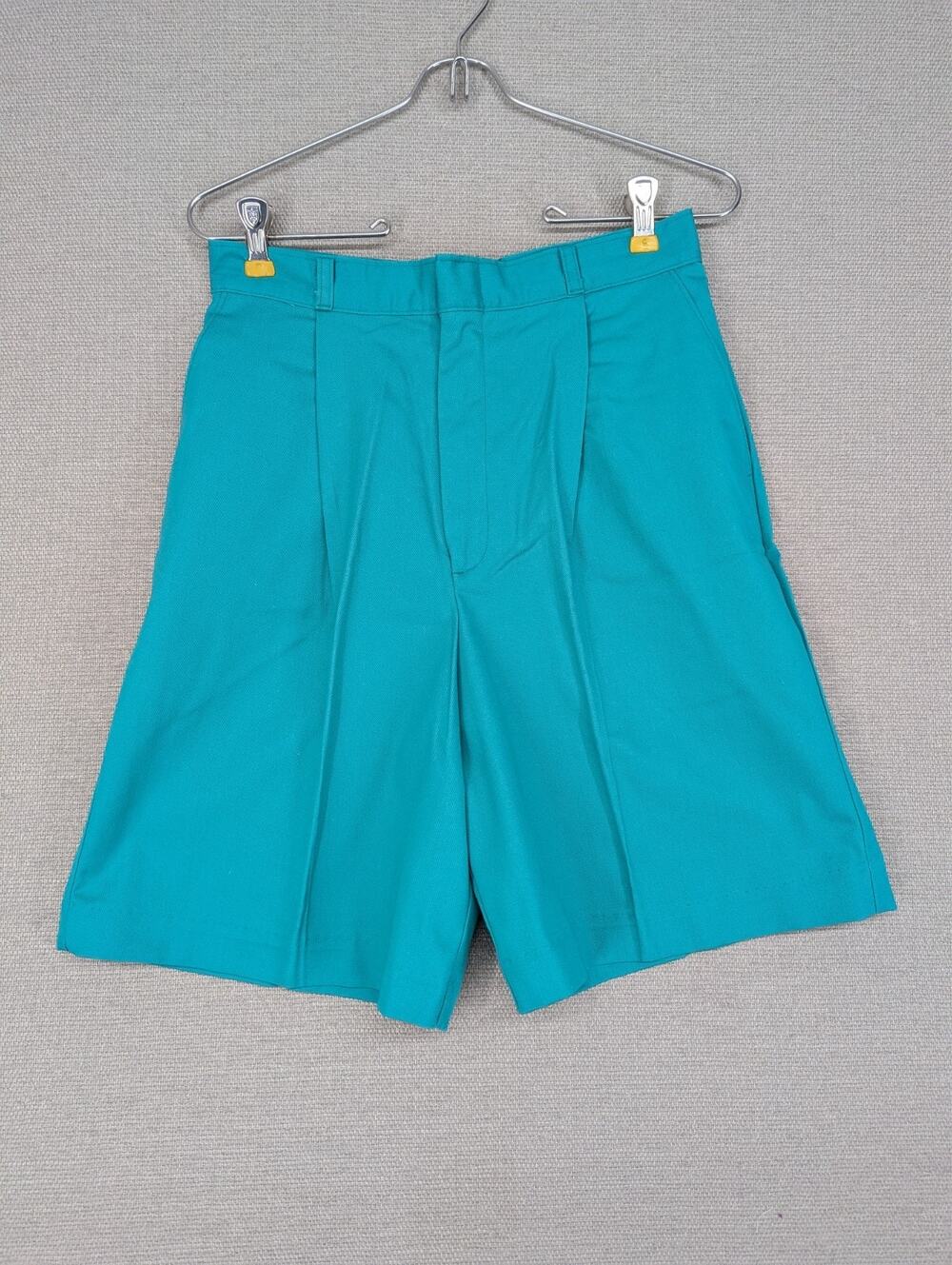 Vintage Cheryl Tiegs Shorts Size 10 High Waisted USA Turquoise -0925F187